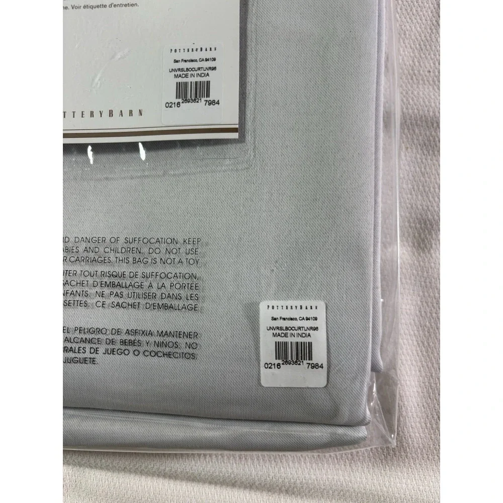 Pottery Barn‎ Universal Blackout Curtain Liner 50x 92